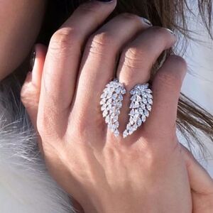 Gorgeous Angel Wings Adjustable Ring